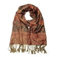 thumbnail image 1 of Paskmlna® Reversible Paisley Pashmina Shawl Wrap Elegant Colors #21, 1 of 2