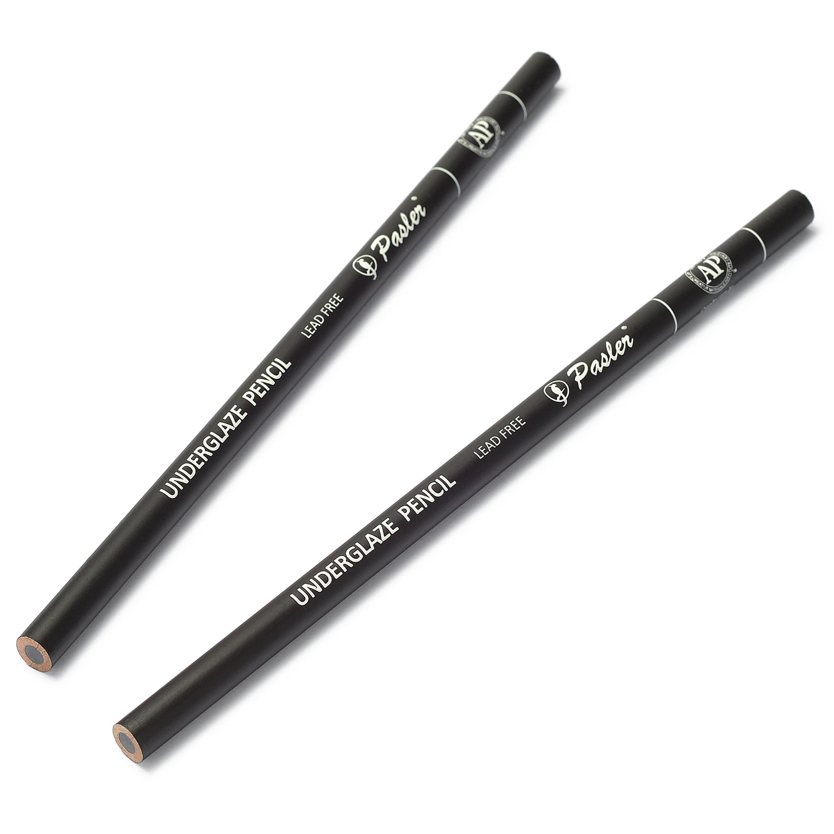 Pasler underglaze pencils, pottery pencil for bisque or greenware, pack of 2 black