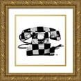 thumbnail image 1 of Paslier, Morgan 12x12 Gold Ornate Wood Framed with Double Matting Museum Art Print Titled - Chess Phone, 1 of 4