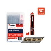 Paslode 2-3/8 in. 16 Ga. Angled Strip Fuel and Nail Kit 30 deg. Smooth Shank 1000 pk