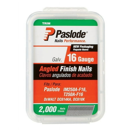 Paslode Angled Finish Nail,16ga,1-1/4 In,PK2000 650230