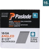 Paslode 650232 Angled Strip Galvanized Finish Nails, 2000 Count