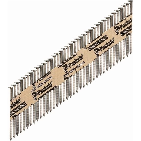 Paslode 650238 Round Head 2-3/8-Inch by .113-Inch by 30 Degree Paper Tape Collated Ring Shank Bright Framing Nail 5,000 per Box