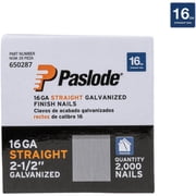 Paslode 650287 2-1/2 x 16 Gauge Galvanized Straight Finish Nails - 2,000 count Box