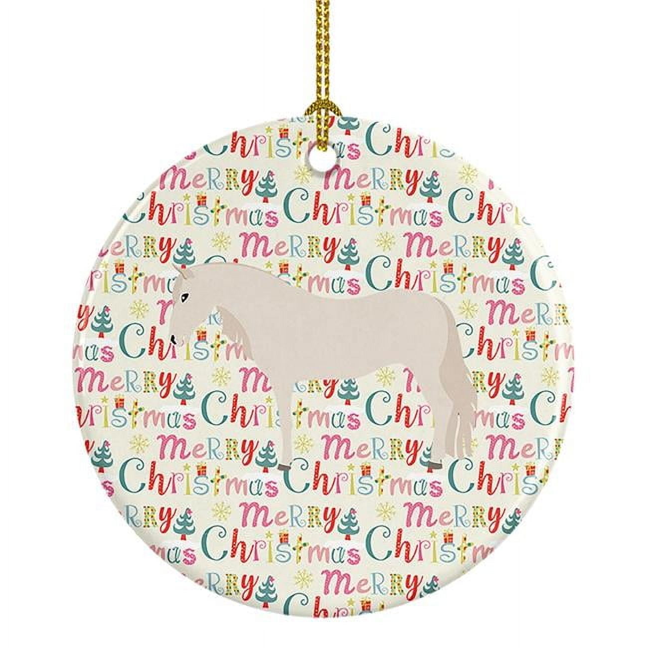 Paso Fino Horse Christmas Ceramic Ornament 2.8 in x 2.8 in