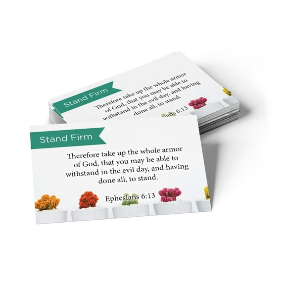 Pass Along Scripture Cards, Stand Firm, Eph, 6:13, Pack 25