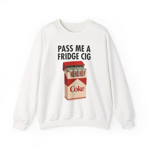 Pass Me A Fridge Soda Crewneck Sweatshirt, Funny Vintage-Inspired Diet Coke Sweatshirt