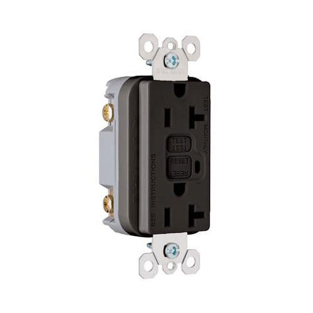 Pass & Seymour 2095BKCC10 20A Feed Through Black GFCI Receptacle