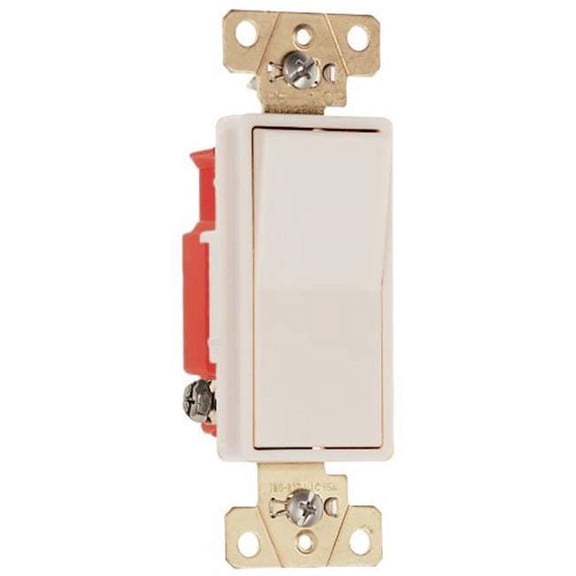 Pass & Seymour 249715 20A Single Pole Deco Switch, Light Almond
