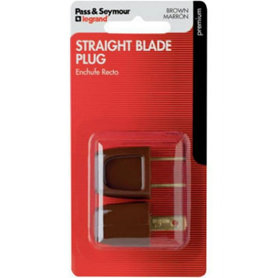 Pass & Seymour 2611BPCC10 10A 125V Brown Easy Installation Quick Plug, 2 Pack