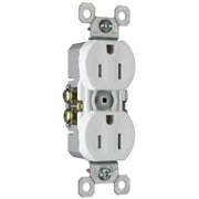 Legrand Pass & Seymour 3232TRW Tamper Resistant Duplex Receptacle, 15-Amp 125-Volt Outlet, Trademaster Grade, White