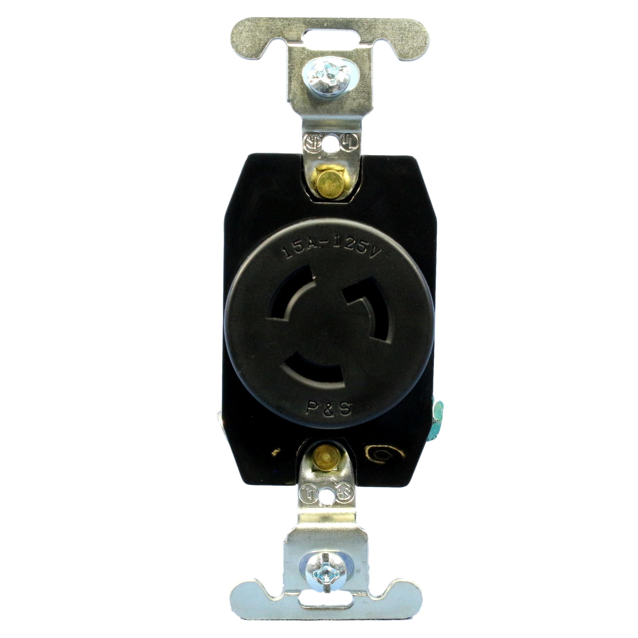 Pass & Seymour Single Locking Twist Turnlok Outlet NEMA L5-15R 15A 125V 4710
