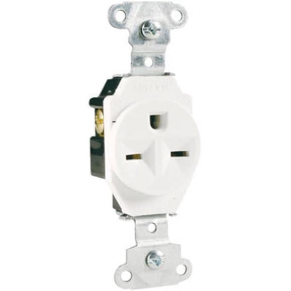 PASS & SEYMOUR 15A Heavy-Duty Single Outlet 5651WCC8