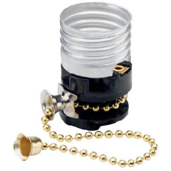 Pass & Seymour 8002MCC10 Pull Chain Socket, 250W