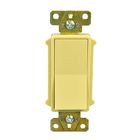 Pass & Seymour 874-IG Trademaster 4-Way Decorator Framed Rocker Switch, Ivory