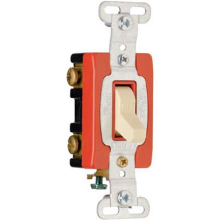 Pass & Seymour CSB20AC2I Double Pole Toggle Switch, 20A, Ivory