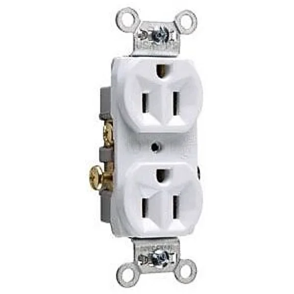 Pass & Seymour Cr15W Straight Blade Receptacle 15A 125V Duplex Receptacle