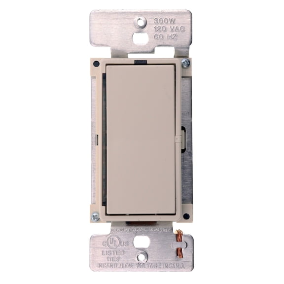 Pass & Seymour Legrand SCELV300LAV Electronic Low Voltage Dimmer, Lt Almond