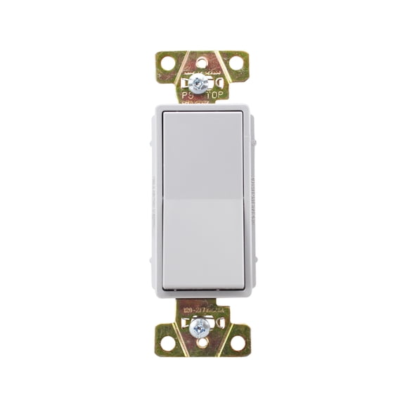 Pass & Seymour 2621-GRY Single Pole Switch 20A 120/277VAC Spec Grade Decorator, Gray