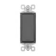 thumbnail image 1 of Pass & Seymour TM873BKCC10 15A Grounded Designer Style Satin Finish Rocker Switch, Black, 1 of 7