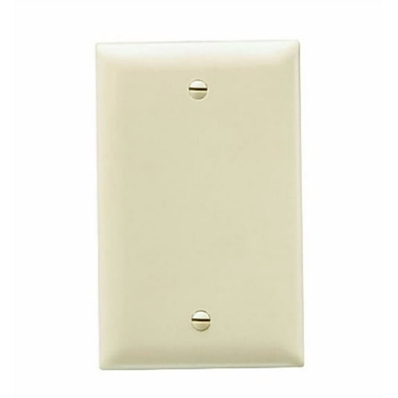 Pass & Seymour Legrand TP13-I 1-Gang Blank Cover Wall Plate, Box Mount, Unbreakable Nylon, Trademaster Size, Ivory