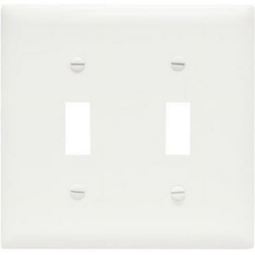 Pass & Seymour TP2WCC30 2 Toggle Wall Plate&#44; 2 Gang&#44; White