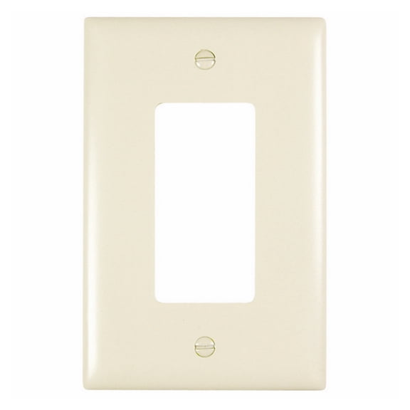 Pass & Seymour TPJ26LA 1 Decorator Opening Junior Jumbo Nylon Wall Plate, Light Almond