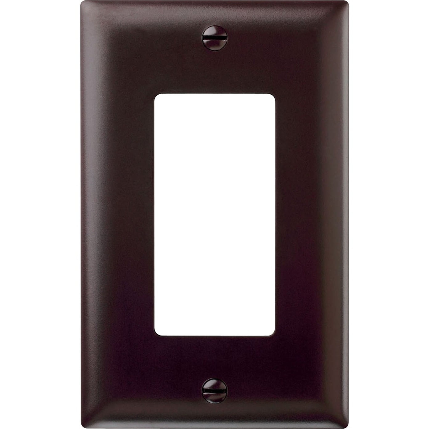 Brown Thermoplastic 1-Gang Decorator Wall Plate
