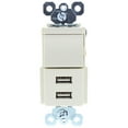 thumbnail image 1 of P&S Lt Almond Rocker Switch 2.1A USB Charger Combination 15A 120VAC TM83USBLACC6, 1 of 2
