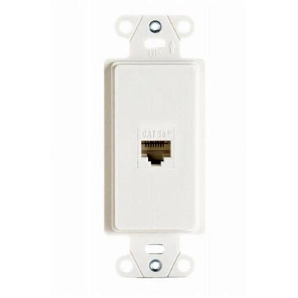 Pass & Seymour WP3210WHV1 White Pre-Configured 1 Port Strap Cat5e