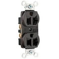 thumbnail image 1 of Pass & Seymour Legrand CRB5362 Duplex Receptacle, 20A 125V, Commercial Specification Grade Outlet, Back & Side Wired, Brown (1 Count), 1 of 1