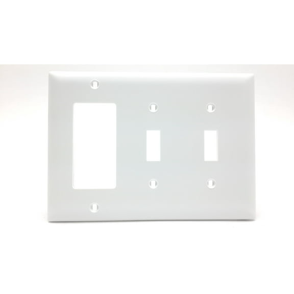 Pass and Seymour TP226-W White 3G SW&GFCI Plate