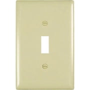 Pass & Seymour Legrand TPJ1-I 1-Gang Toggle Light Switch Wall Plate, Jumbo Size Cover, Unbreakable Nylon, Trademaster Size, Ivory