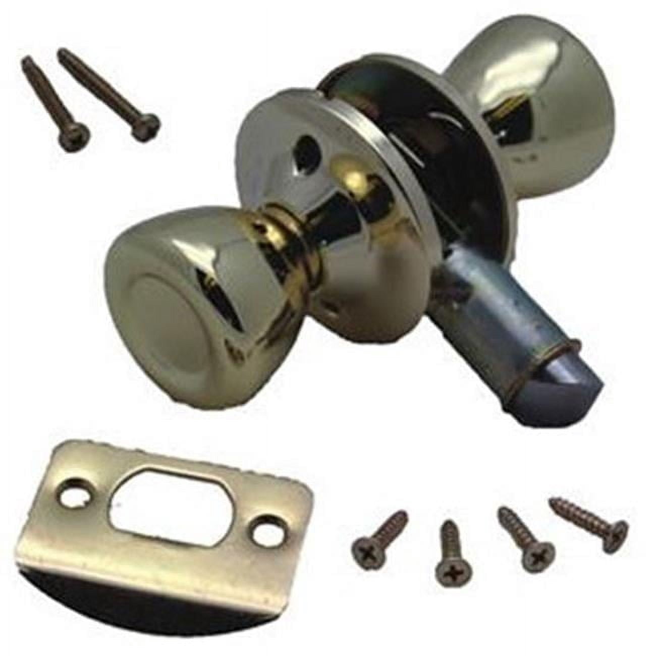 Passage Door Knob - Polished Brass