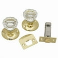 thumbnail image 1 of Passage Door Latch Set, Glass Knobs - Polished Brass, 1 of 1