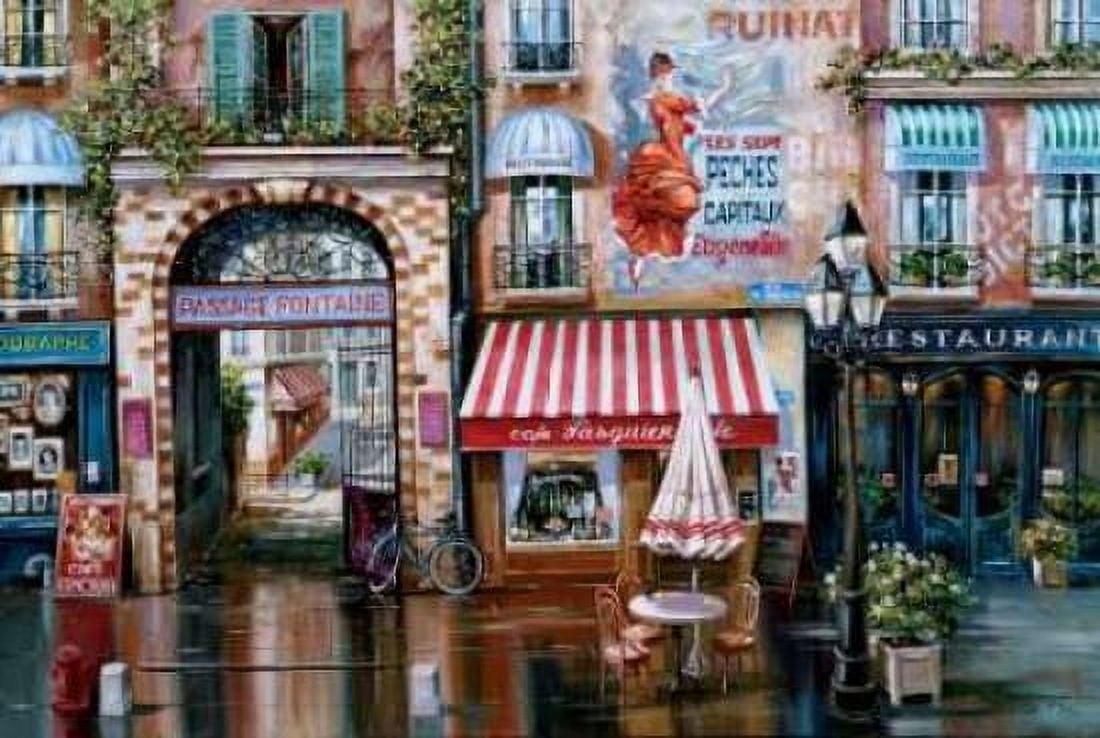 Passage Fontaine Canvas Art - Mark St John (12 x 18)