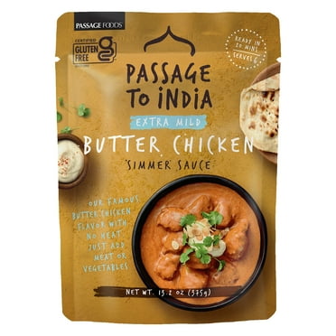 Passage Foods Passage to India Extra Mild Butter Chicken, 13.2 oz (Shelf Stable)