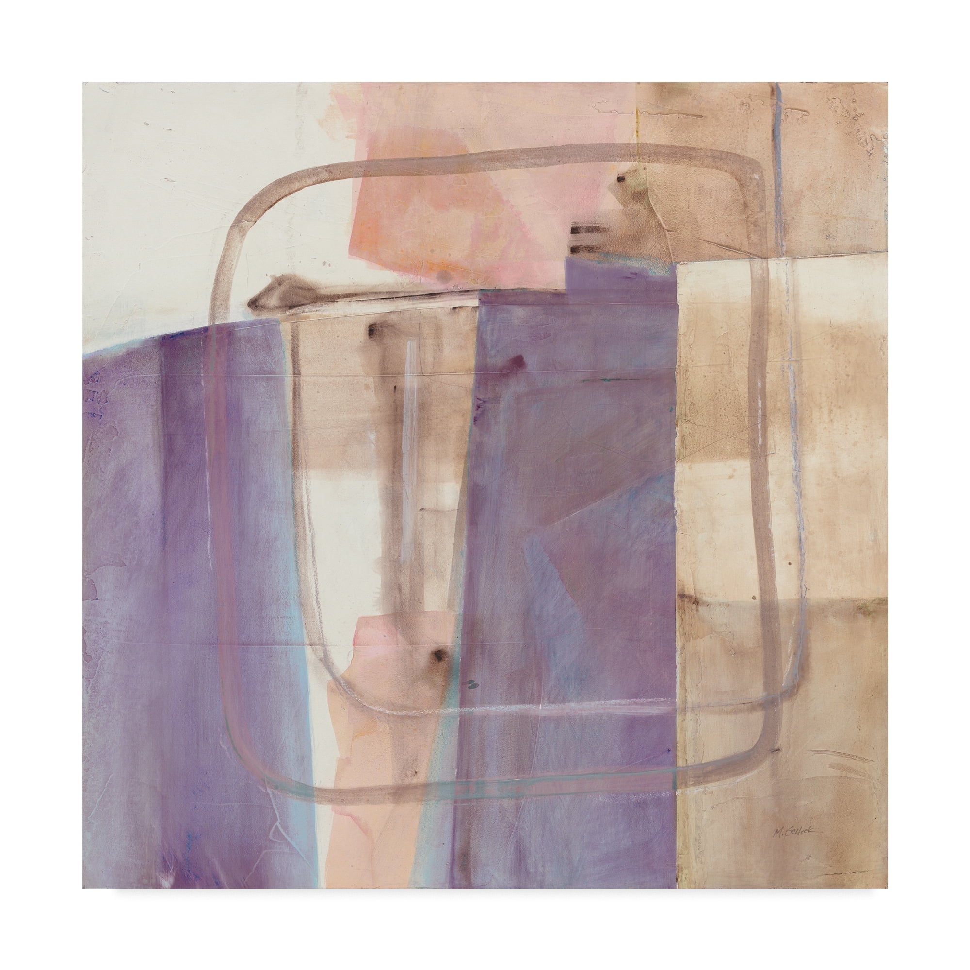 Passage I Blush Purple' Canvas Art by Mike Schick