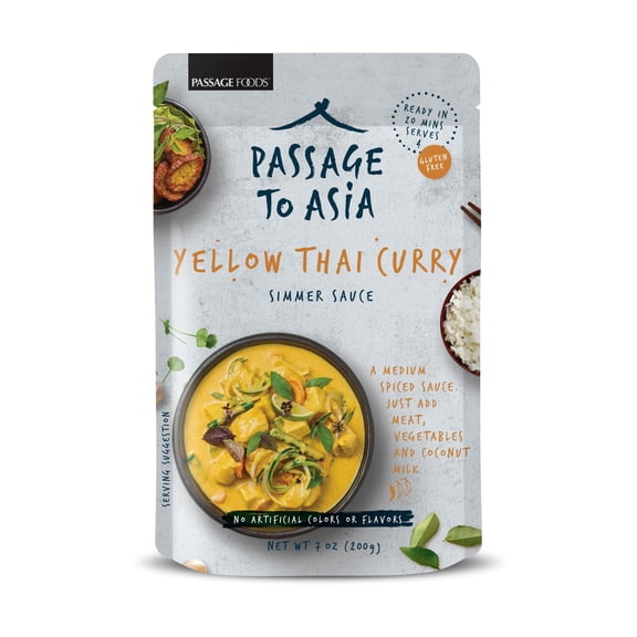 Passage to Asia, Yellow Thai Curry Stir Fry, 7 oz