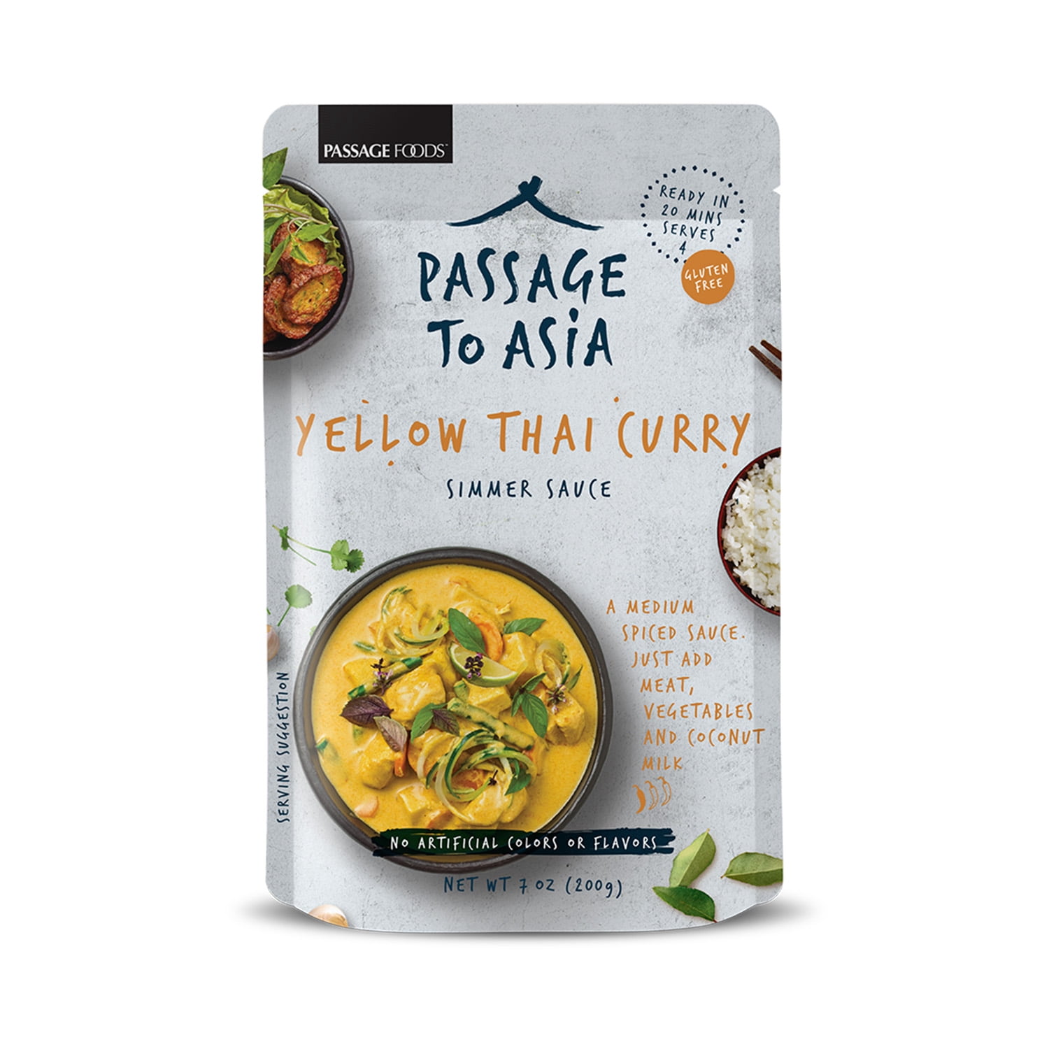 Passage to Asia, Yellow Thai Curry Stir Fry, 7 oz