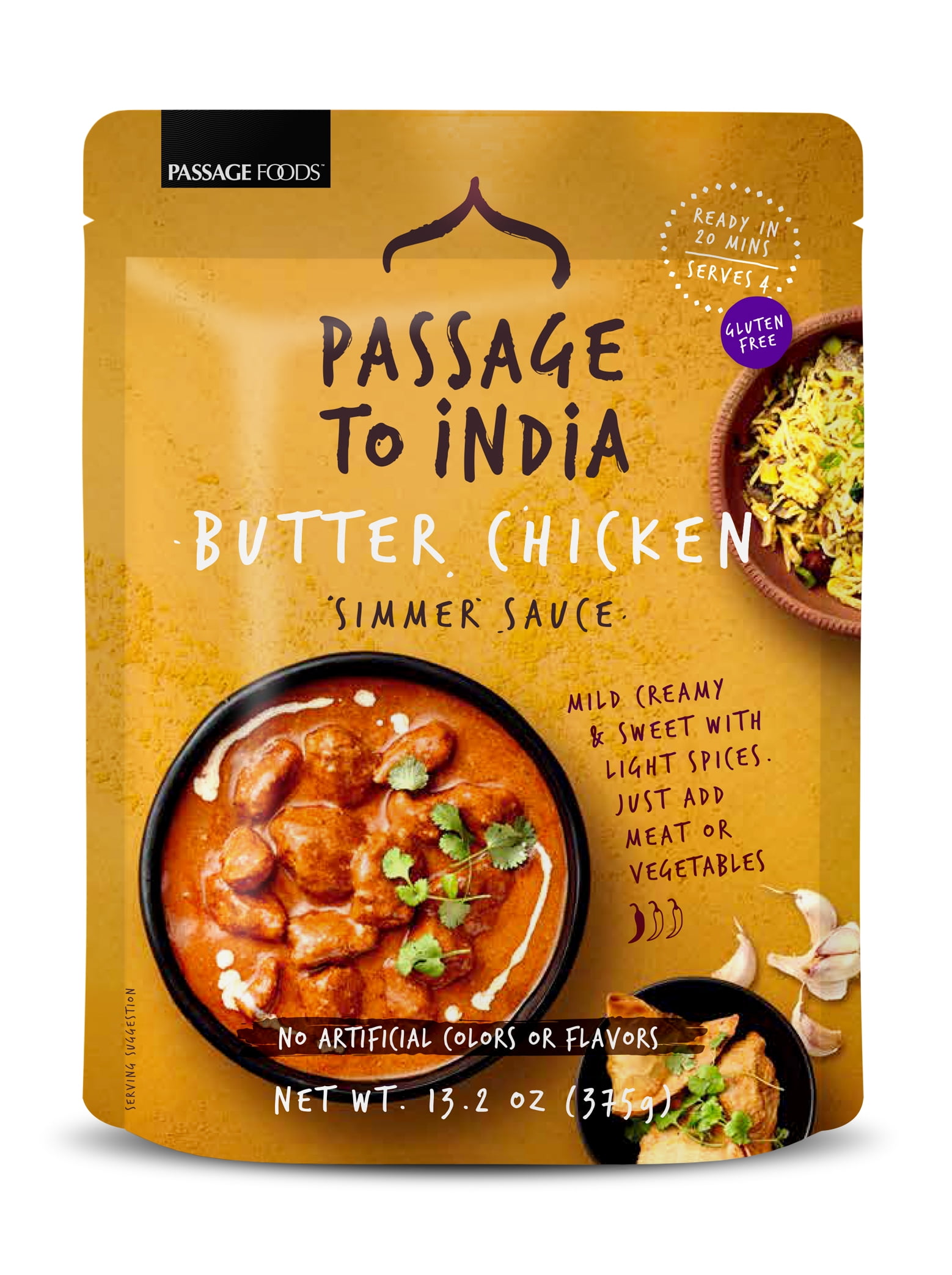 Passage to India Butter Chicken Simmer Sauce 20 Minute Authentic