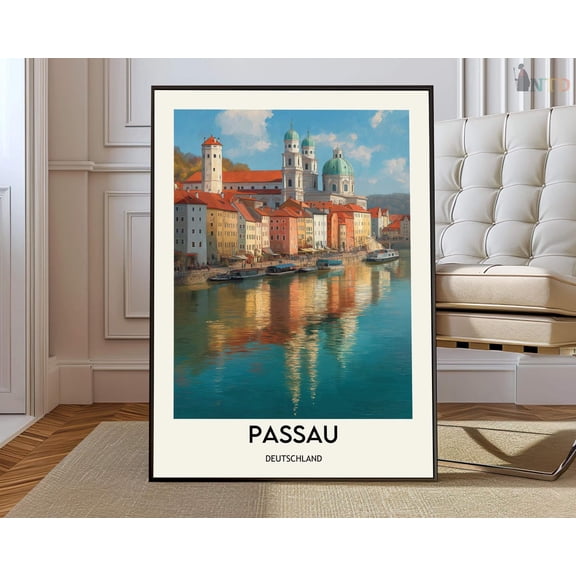 Passau Germany Poster, Unframed Paper Poster 8x10in