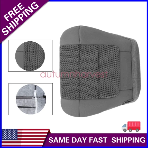 Passenger Bottom Cloth Seat Cover Graphite Gray Fit 2001 02 2003 Ford F150 Xlt