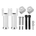Passenger Foot Peg Mounts Kit 50500769 Silver Sturdy Stable High