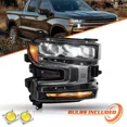 thumbnail image 1 of Passenger For 2019-2021 Chevy Silverado 1500 LED Headlight w/ Halogen Signa RH, 1 of 8