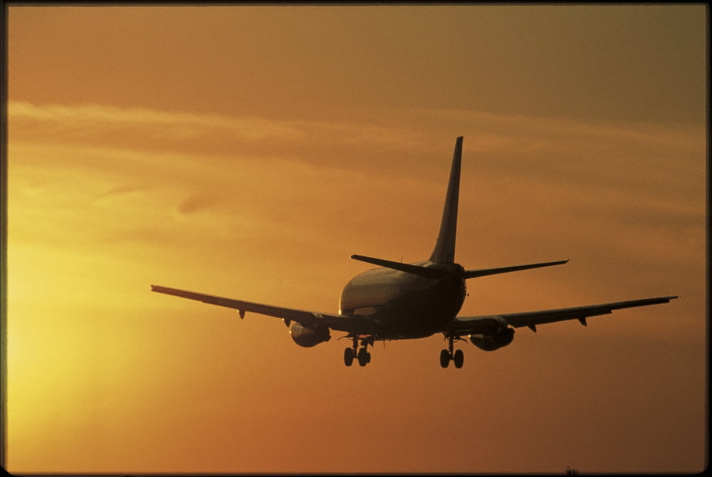 Passenger Plane Taking Off LAX Airport Los Angeles CA Canvas Art - Panoramic Images (27 x 9)