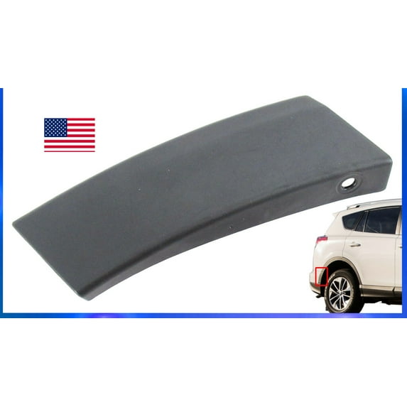 Passenger Rear Bumper Extension for 2016 - 2018 Toyota Rav4 Replaces 52161-0R030; 521610R030