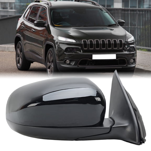 Passenger Right Side Black Power Mirror for Jeep Cherokee KL 2014 2015 2016-2023