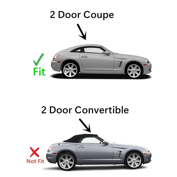 Passenger Right Side Door Window Door Glass Compatible with Chrysler Crossfire 2 Door Coupe 2004-2008 Models