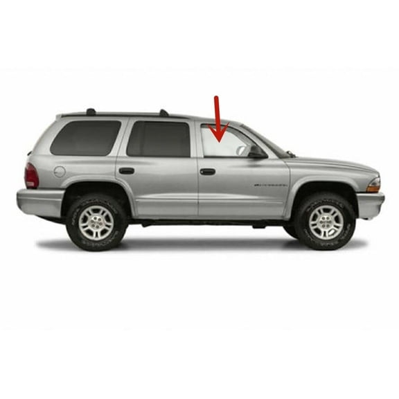 Passenger Right Side Front Door Window Door Glass Compatible with Dodge Durango 1998-2003 Models/Dodge Dakota Pickup 2000-2004 4 Door Models